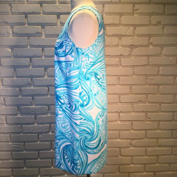 Lilly Pulitzer Sabrina Sea Ruffles Tiger Wave Shift dress Small - Picture 5 of 10